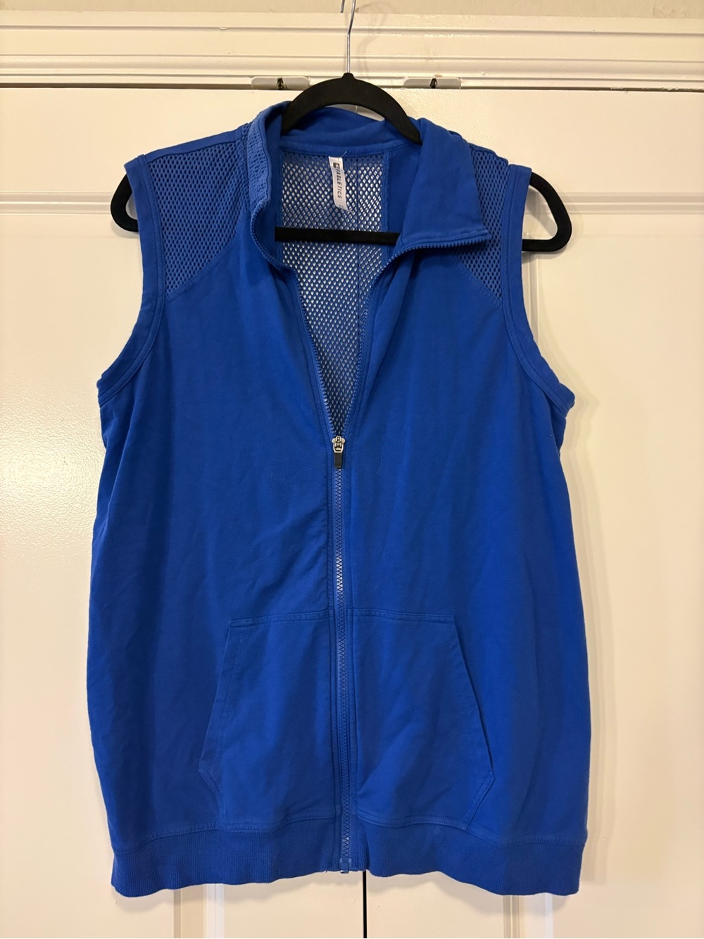 Fabletics Royal Blue Mesh-Back Athletic Vest